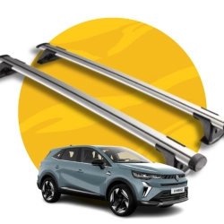 Barres De Toit Acier Pour Renault Austral 2022 - BS+IRON2 Noires Charge 75kg
