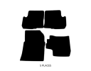 Tapis de sol caoutchouc Lot de 4 (AV+AR) - Dacia Lodgy