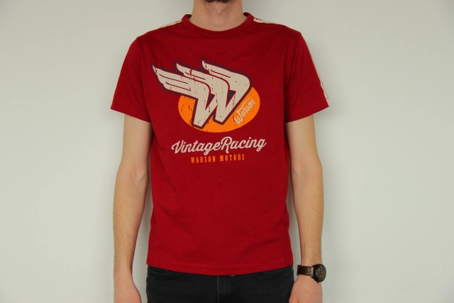 T-SHIRT VINTAGE RACING RED