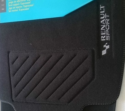 Tapis de sol Renault MEGANE 2 RS Lot de 4 (AV+AR) - Renault Sport – réf. 7711419467