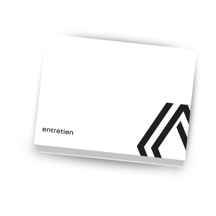 Carnet entretien - Véhicule Renault – réf. carnet d'entretien