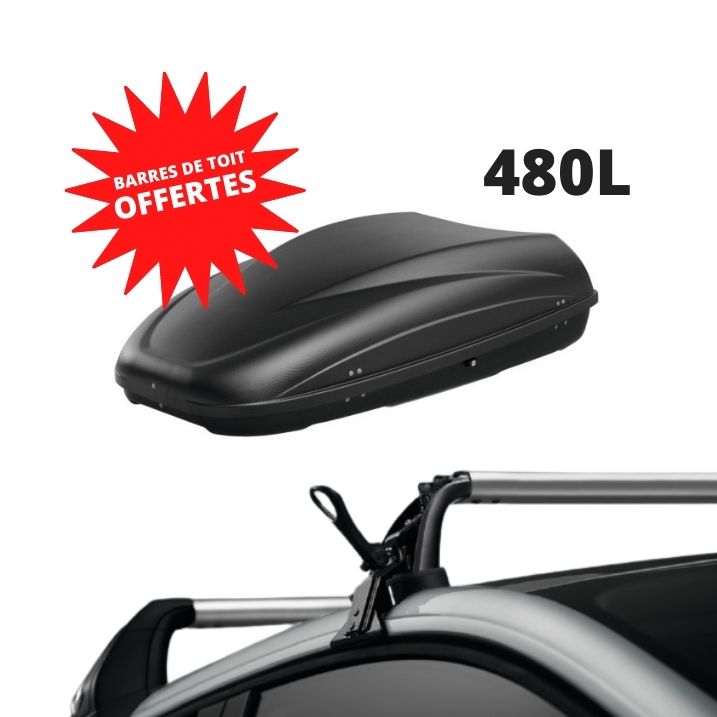 Pack coffre et barres de toit RENAULT MEGANE 4 | - 120 € de remise immédiate – réf. 8201580001+7711948972
