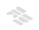 Tapis de Sol Trafic 3 Combi 9 places Lot par rang – réf. 8201437615 – photo 2