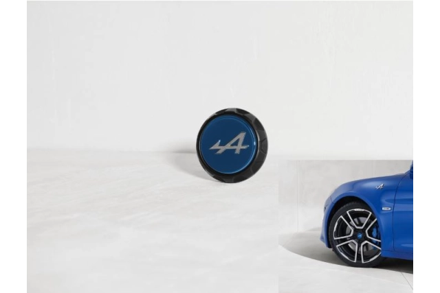 ALPINE – Cabochon de Jante Alpine Bleu et Noir - Alpine