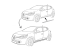 Pack protections de jupes latérales - RENAULT CLIO 6 – réf. 7717278351 – photo 2