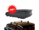 Pack −10 % :  AUSTRAL- COFFRE DE TOIT 630 L + BARRES DE TOIT RENAULT