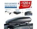 Pack coffre et barres de toit Dacia DUSTER 2 | - 120 € de remise immédiate – réf. 8201709063+7711574057 – photo 1