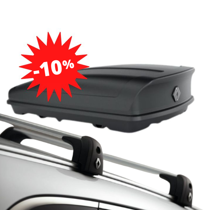 Pack −10 % : SCENIC 4 / GRAND SCENIC 4 - COFFRE DE TOIT 480 L + BARRES DE TOIT RENAULT
