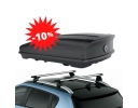 Pack −10 % :  R4 E-TECH - COFFRE DE TOIT 480 L + BARRES DE TOIT RENAULT