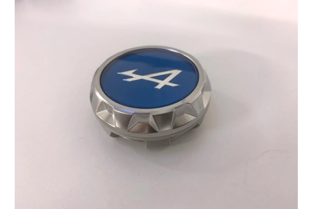ALPINE – Cabochon de Jante Alpine Bleu et Chromé - Alpine