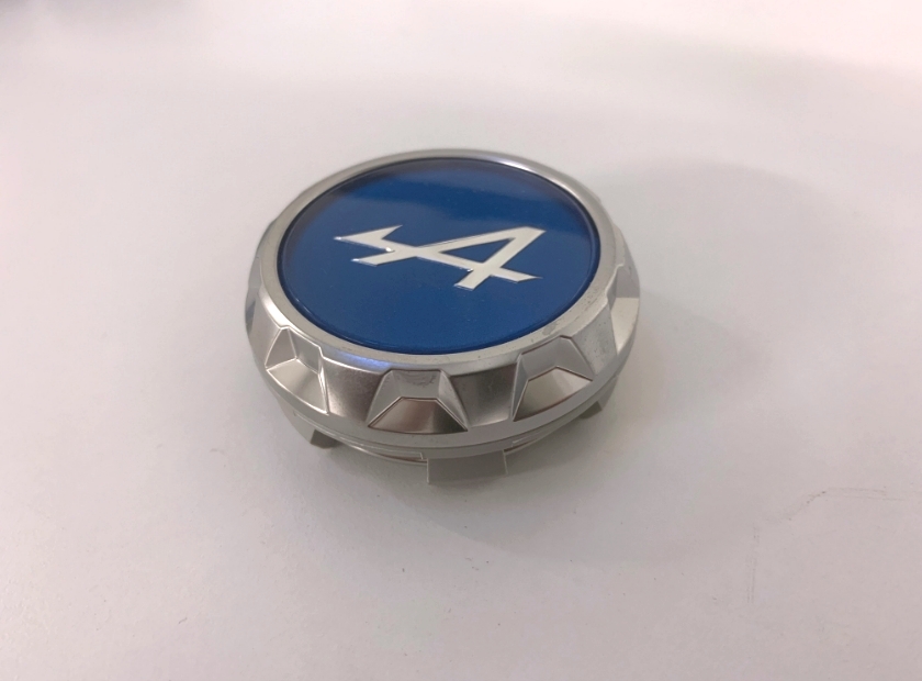 Cabochon de Jante Alpine Bleu et Chromé - Alpine – réf. 6020080057