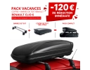 Pack coffre et barres de toit RENAULT CLIO 6 | - 120 € de remise immédiate – réf. 738206912R+7711948972 – photo 1