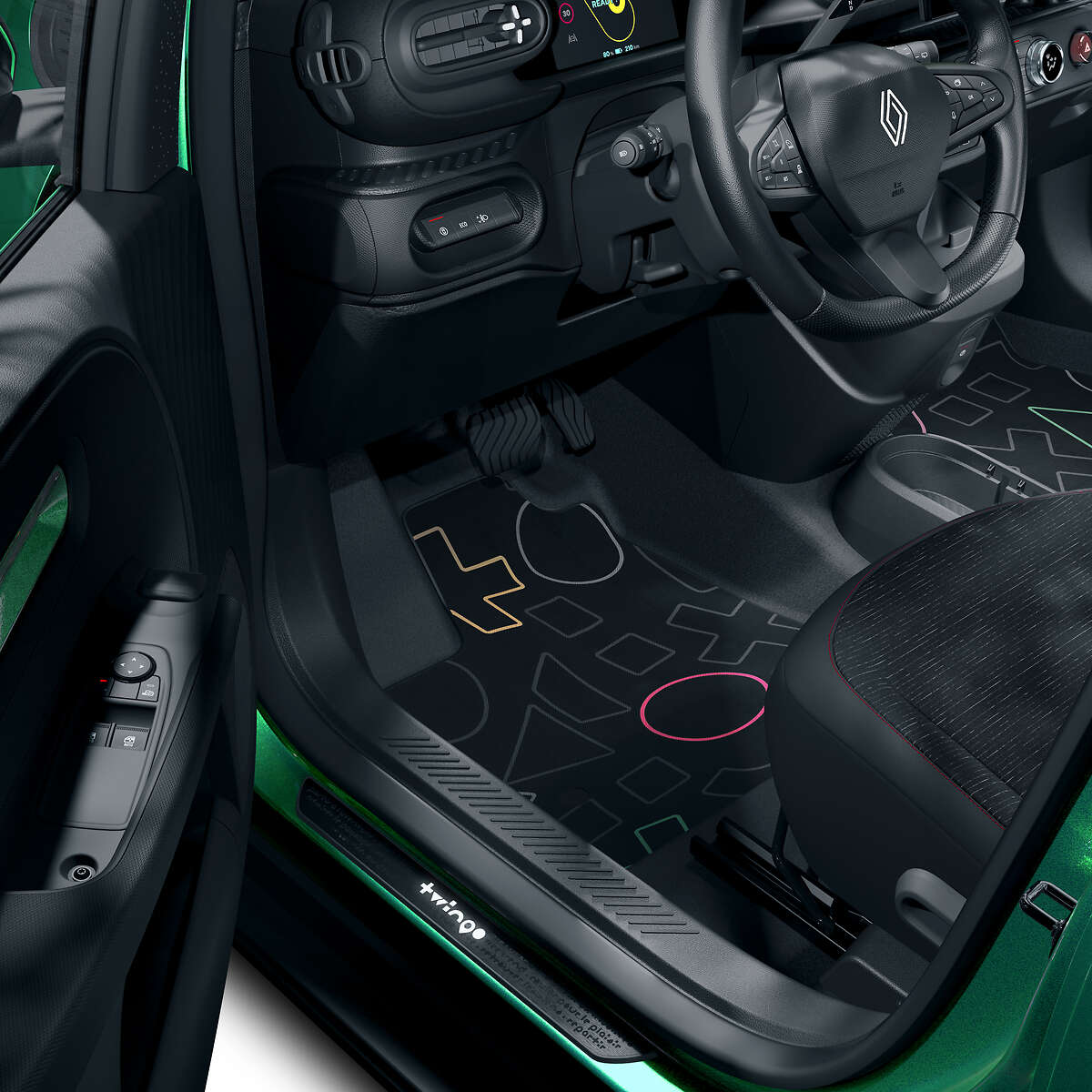 Tapis de sol caoutchouc Lot de 4 (AV+AR) - RENAULT Twingo 4 électrique (2026)