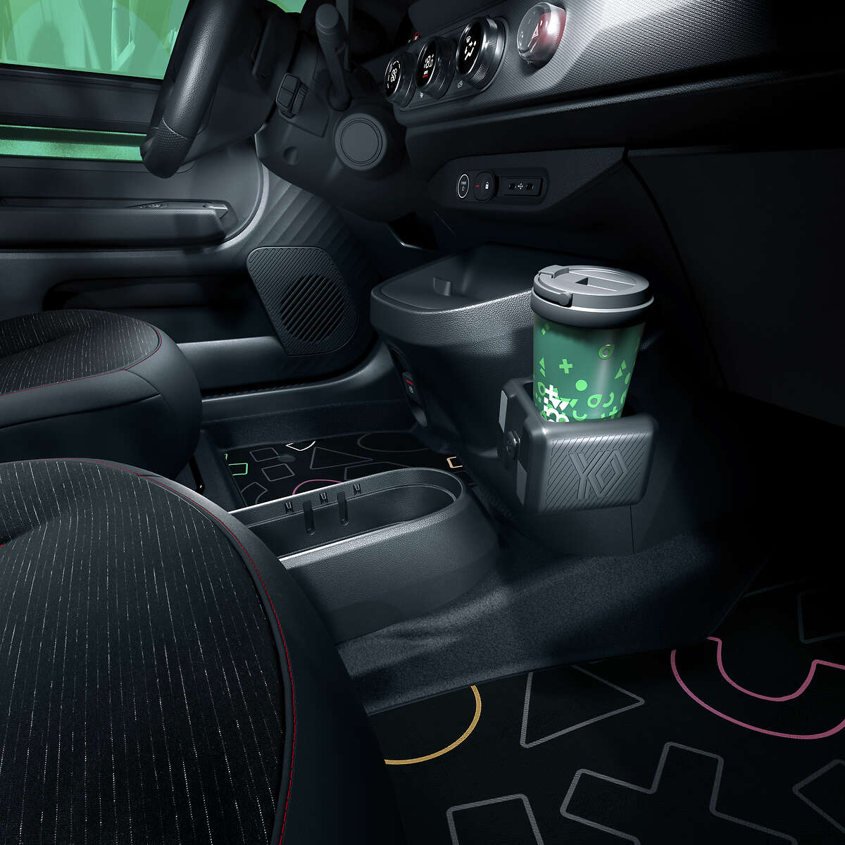 YouClip RENAULT TWINGO 4 ELECTRIQUE - porte-boisson multifonction