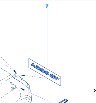 Monogramme arrière Alpine A290 GT - 908905465R – réf. 908905465R