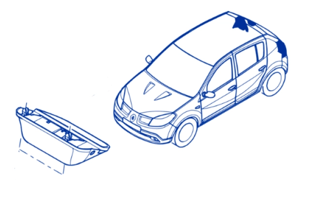 DACIA – FEU STOP SURELEVE SANDERO 1 - 8200734823