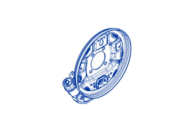 PLATEAU FREIN AR GAUCHE Renault, Dacia, Alpine - 440108755R