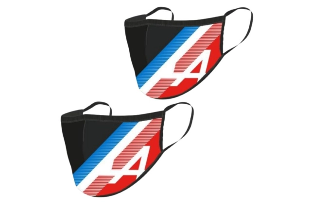 Masque Textile Officiel Alpine F1 Team - LOT de 2