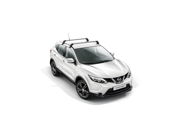 Barres de toit en aluminium T-TRACK - NISSAN QASHQAI II