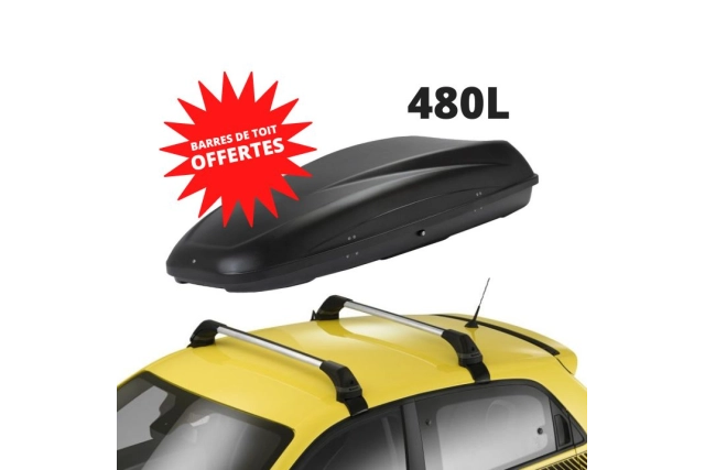 TWINGO 3 - COFFRE DE TOIT 480 L + BARRES DE TOIT OFFERTES - RENAULT