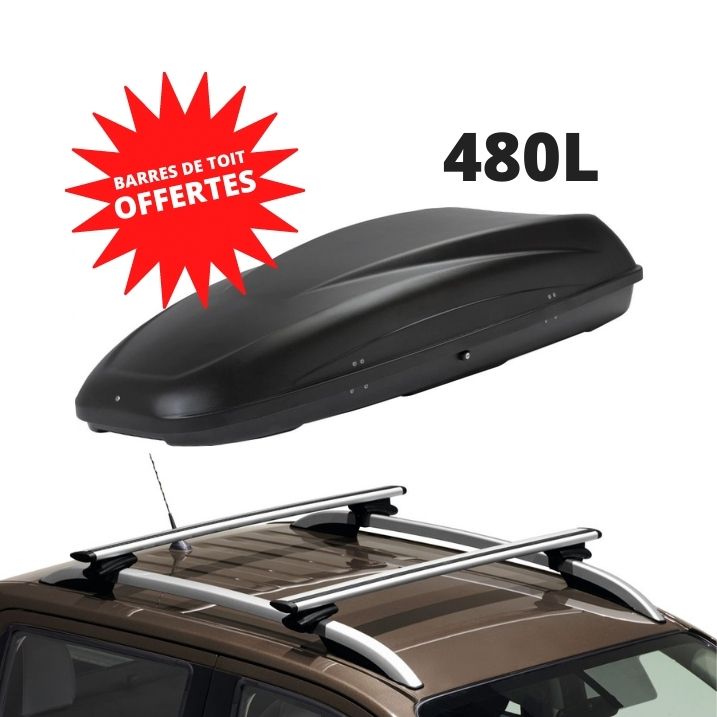 ALASKAN - COFFRE DE TOIT 480 L + BARRES DE TOIT OFFERTES - RENAULT ALASKAN