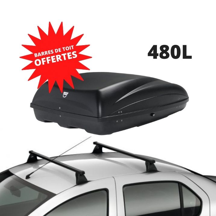 LOGAN 2 / 2 MCV - COFFRE DE TOIT 480 L + BARRES DE TOIT OFFERTES- DACIA