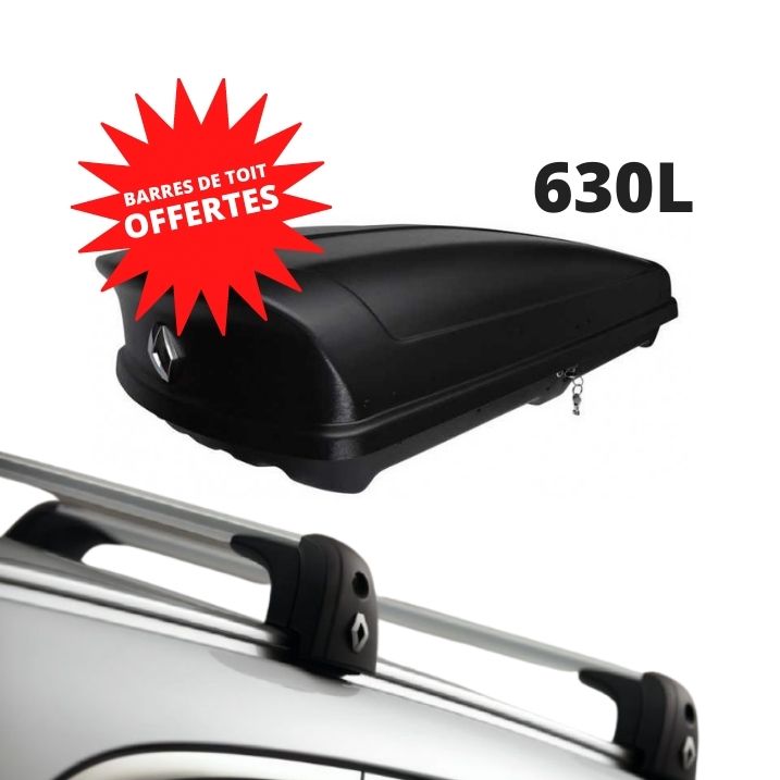KOLEOS 2 - COFFRE DE TOIT 630 L + BARRES DE TOIT OFFERTES - RENAULT