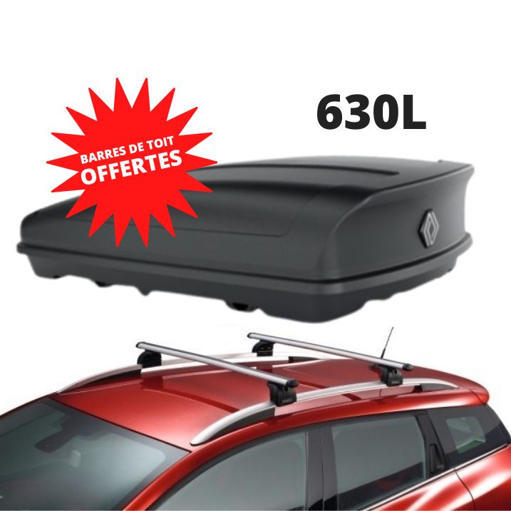 KADJAR - COFFRE DE TOIT 630 L + BARRES DE TOIT OFFERTES - RENAULT
