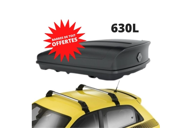 TWINGO 3 - COFFRE DE TOIT 630 L + BARRES DE TOIT OFFERTES - RENAULT