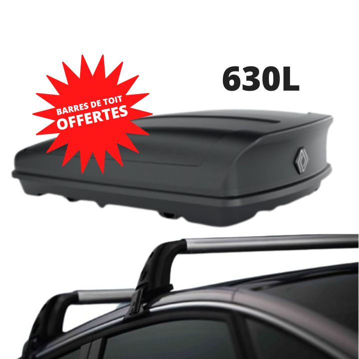 ESPACE 5 - COFFRE DE TOIT 630 L + BARRES DE TOIT OFFERTES - RENAULT