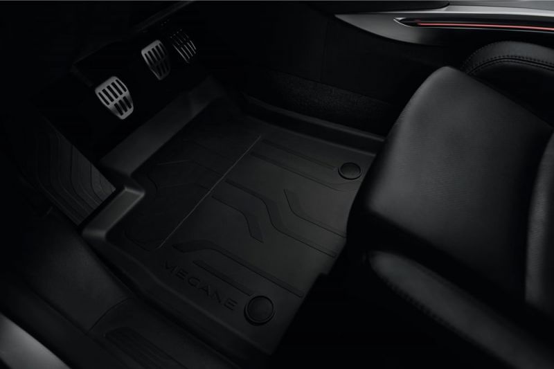 Tapis de sol caoutchouc Lot de 4 (AV+AR) - RENAULT MEGANE 4 E-TECH – réf. 8201618013