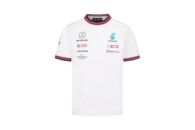 TEE-SHIRT BLANC MERCEDES AMG PETRONAS F1