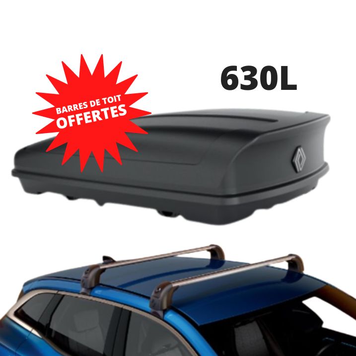 AUSTRAL - COFFRE DE TOIT 630 L + BARRES DE TOIT OFFERTES - RENAULT