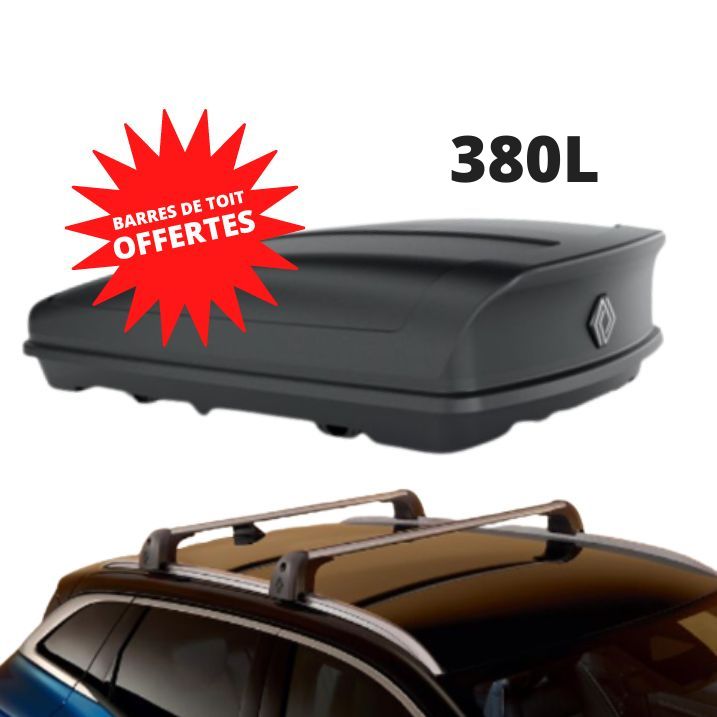 AUSTRAL - COFFRE DE TOIT 380 L + BARRES DE TOIT OFFERTES - RENAULT