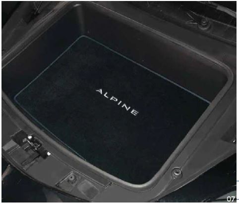 Tapis de Coffre (avant) Alpine A110 – réf. 8201725621
