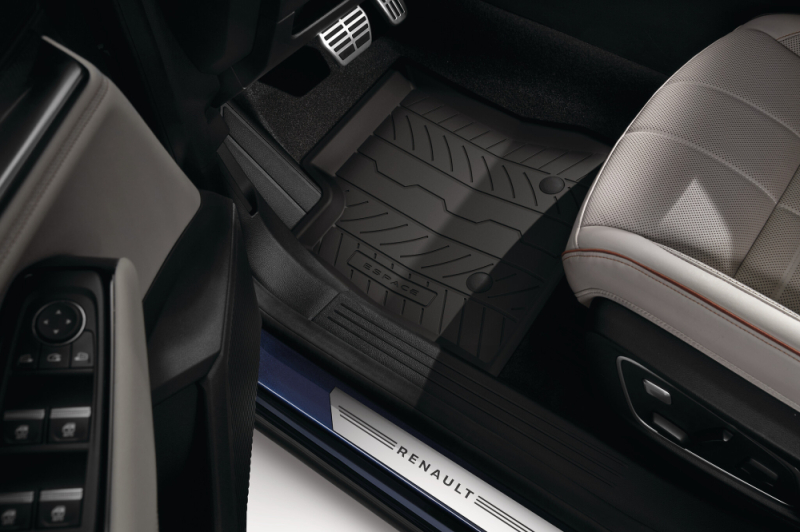 Tapis de sol caoutchouc Lot de 4 (AV+AR) - RENAULT Espace E-Tech full hybrid – réf. 749M60129R