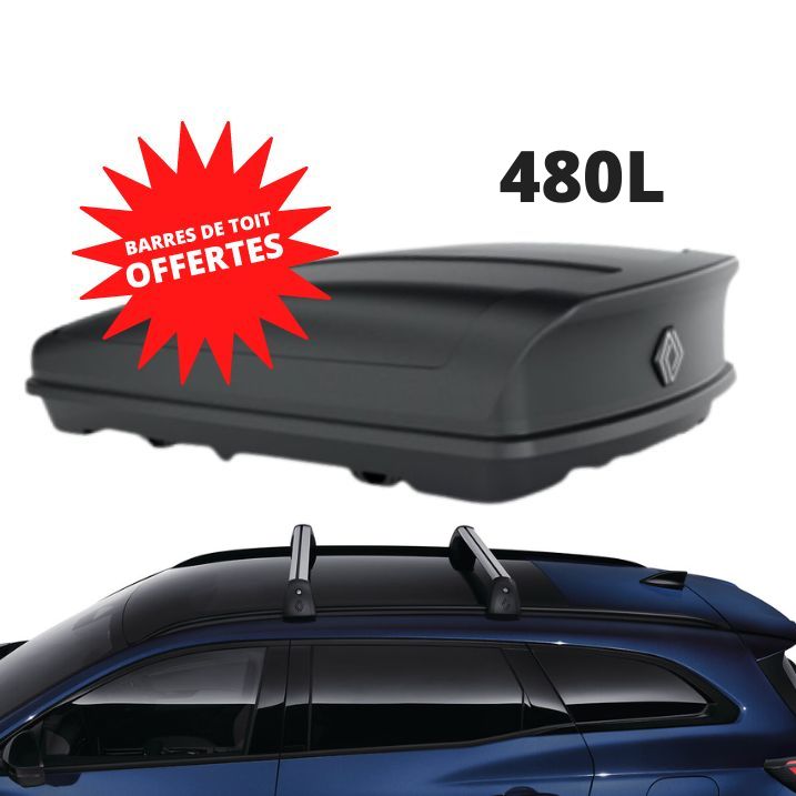ESPACE 6 - COFFRE DE TOIT 480 L + BARRES DE TOIT OFFERTES - RENAULT