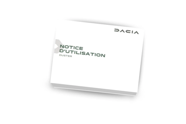 Notice d'utilisation - Dacia DUSTER 3