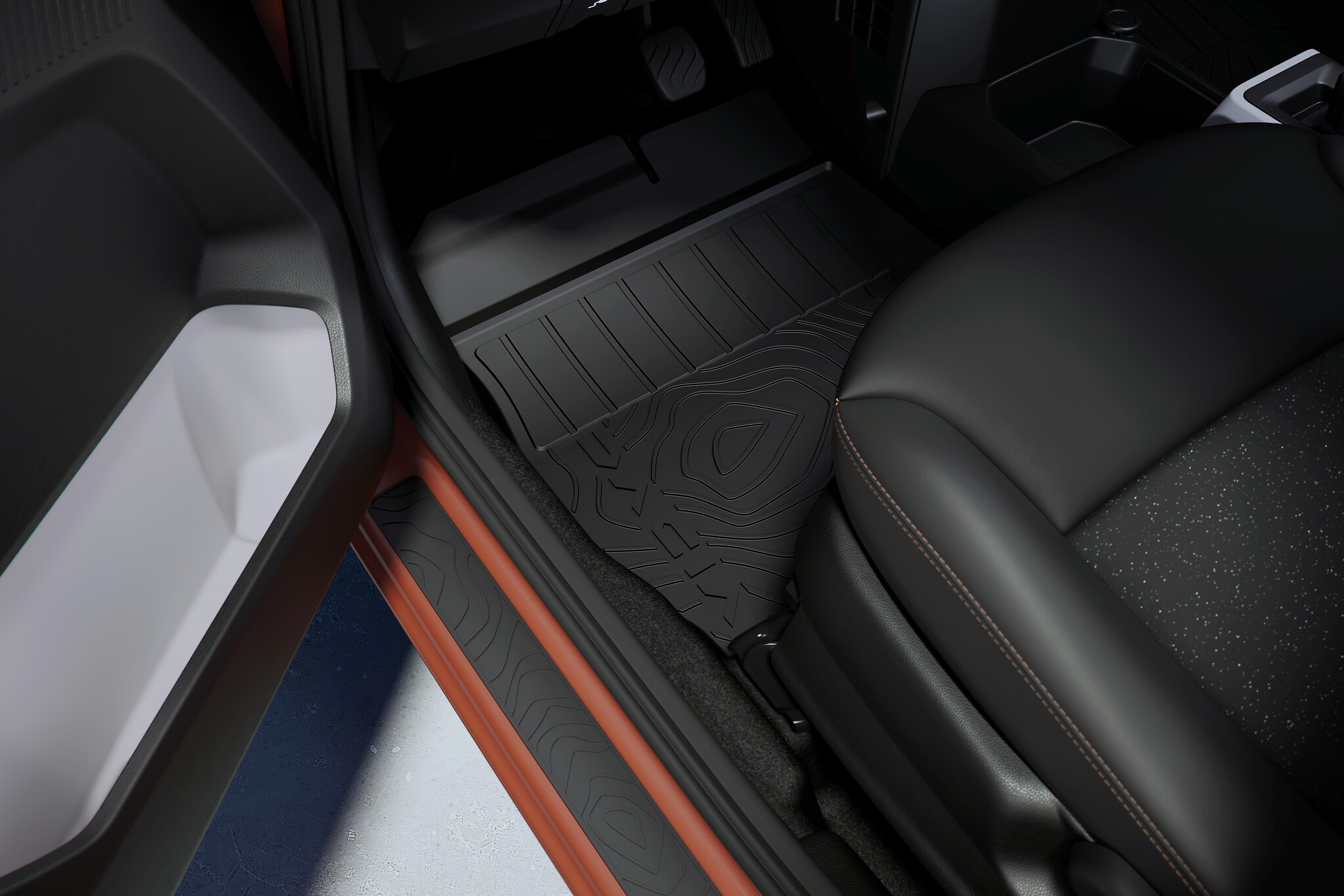 Tapis de sol caoutchouc Lot de 4 (AV+AR) - DACIA SPRING