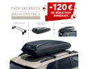 Pack coffre et barres de toit Dacia DUSTER 3 | - 120 € de remise immédiate – réf. 8201749196+7711574057 – photo 1