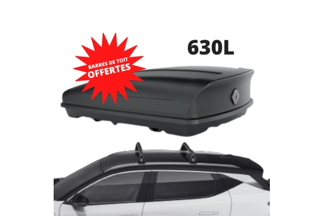 SCENIC E-TECH - COFFRE DE TOIT 630 L + BARRES DE TOIT OFFERTES - RENAULT