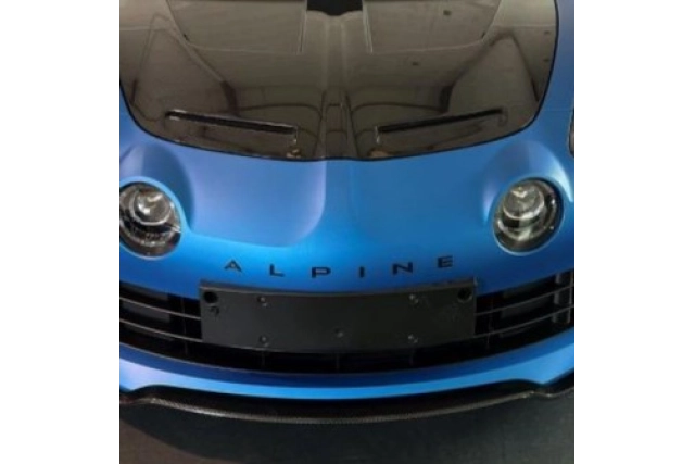 ALPINE – Monogramme NOIR avant A110 - Alpine