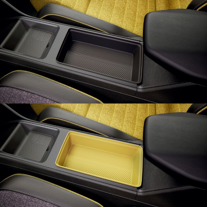 Boîtier grand rangement central - RENAULT R5 ELECTRIQUE – réf. 685606569R