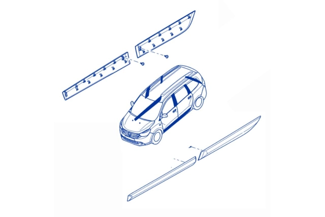 PROTECTION INF BAS PORTE - DACIA LODGY