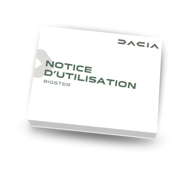 Notice d'utilisation - Dacia BIGSTER – réf. NOTICE2025