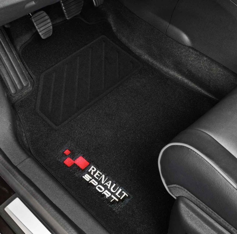 Tapis de sol Renault MEGANE 3 RS Lot de 4 (AV+AR) - Renault Sport – réf. 8201491501