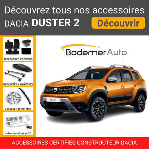 Barres latérales chromées Dacia DUSTER 2