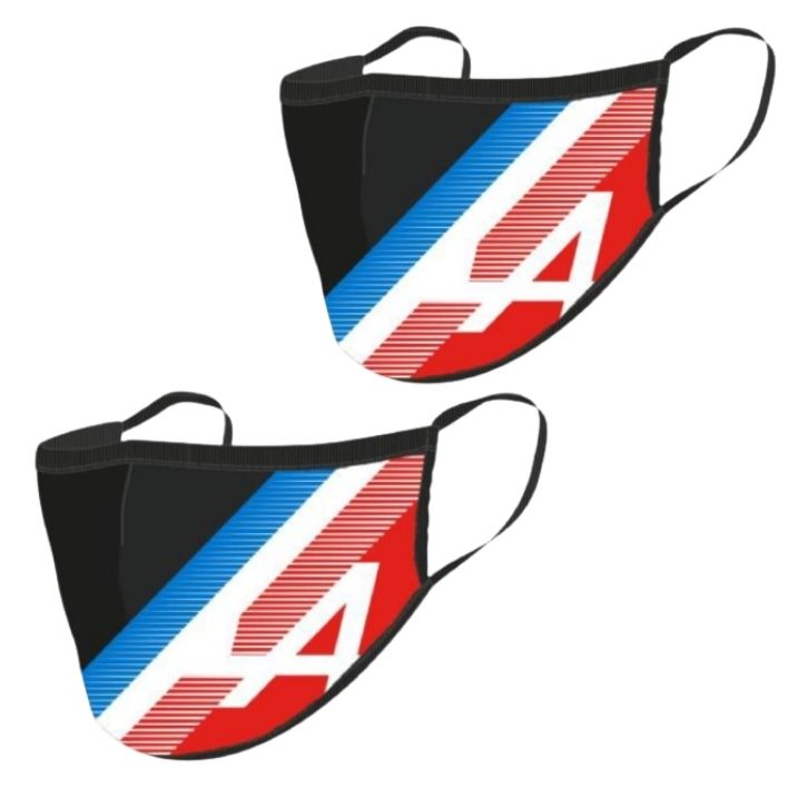 Masque Textile Officiel Alpine F1 Team 2021 LOT de 2