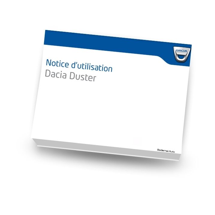 Notice d'utilisation Dacia DUSTER 1
