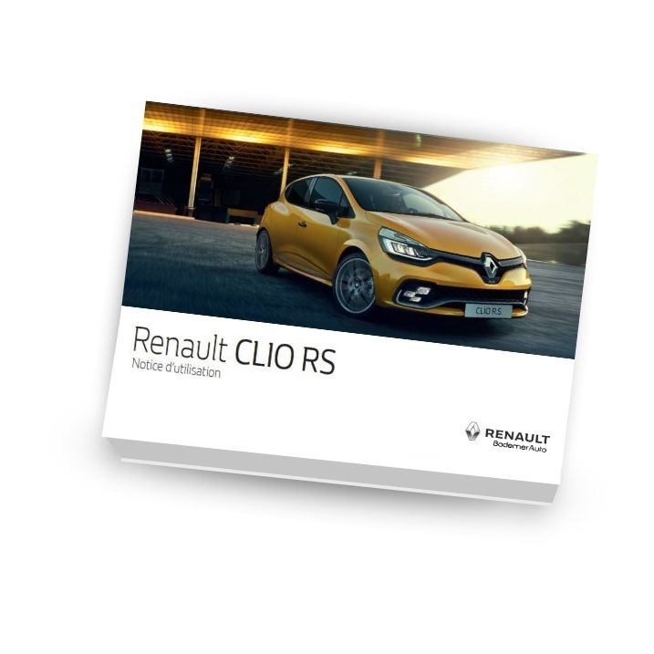 Notice d'utilisation - RENAULT CLIO 4 RS